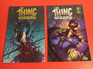 Dark Horse The Thing From Another World 1 - 2 Mini Series Set 2 Vf Comics