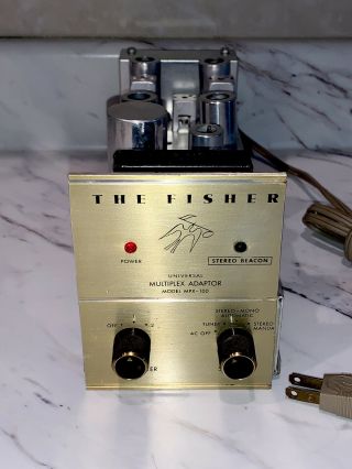 Vintage The Fisher Mpx - 100 Tube Universal Stereo Multiplex Adapter