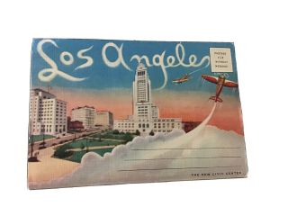 Vintage Souvenir Folder Of Los Angeles California