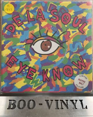 De La Soul Eye Know 1989 Uk 7 " Vinyl Single Rare Poster Sleeve Ex,  / Ex,