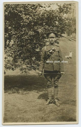 Military Canadian Man In Uniform In Scotland - Wwi Era The " Great War "