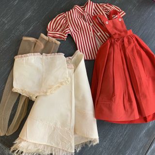 Madame Alexander Red & White Pinafore Cissy Dress With Tag Plus More