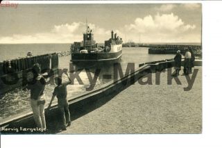 Rorvig Faergeleje (ferry Crossing) Vintage Postcard T08