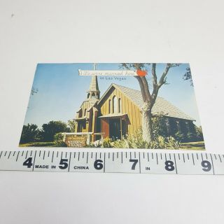 Little Church of the West Wedding Chapel Las Vegas Nevada Vintage Postcard 3