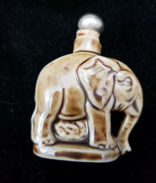Vintage/antique Germany Porcelain Elephant Scent Bottle