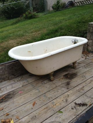 Clawfoot Tub Vintage Cast Iron Antique