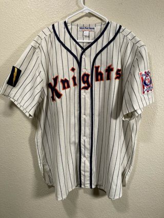 Vintage Ebbets Field Flannels York Knights 2xl Jersey The Natural Roy Hobbs