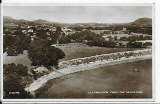 Rare Vintage Animated Postcard,  View Of Llanbedrog,  From The Headland,  Rp,  1936