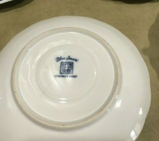 Vintage Japanese Blue Imari Porcelain Cup And Saucer serving set 14 piece 2