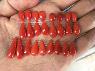 Antique Old Stock Natural Red Coral Cabochons Others Turqoise Gold Jewelry