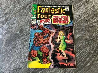 Fantastic Four 66 1967 Origin Of Him Jack Kirby Cover
