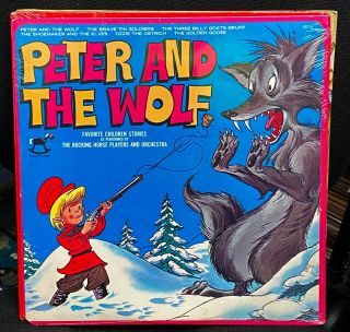 Vintage Peter And The Wolf Factory Children’s Christmas Record Album Lp