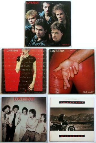 Loverboy 5 Lps S/t Get Lucky Keep It Up Lovin 