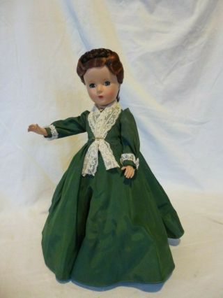 14 " Vintage Madame Alexander Little Women - Marme - Hard Plastic Doll 1950s - Ao