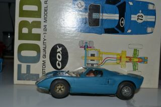 Cox Vintage 1/24 Ford Gt Slot Car For Revell & Monogram Races