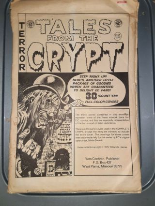 Ec Comics Cover Portfolio 30 Posters Tales From The Crypt Russ Cochran Vf 1979