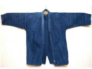 Vintage Indigo Kendo Jyudo Gi Jacket Uniform Xl Japanese Martial Arts Aizome