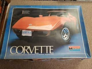 Monogram 1978 Corvette 1/8 Scale Model Kit Complete