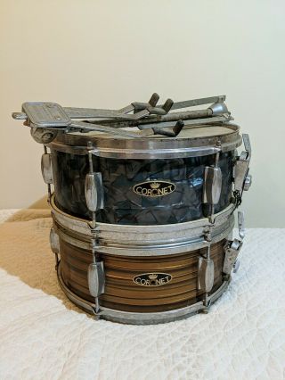 Two 14 " Vintage Coronet Snare Drums 1960 
