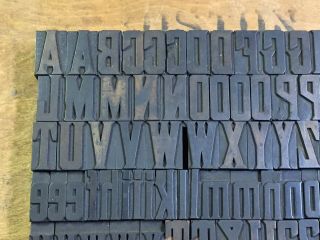 Antique VTG Page & Co Wood Letterpress Print Type Alphabet Letter ’s Set (Part) 2