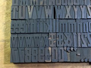 Antique VTG Page & Co Wood Letterpress Print Type Alphabet Letter ’s Set (Part) 3
