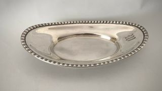 Vintage M.  Fred Hirsch Sterling Silver Oval Bowl 636