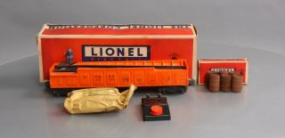Lionel 3562 - 75 Vintage O Orange At&sf Operating Barrel Car W/rare Insert Ex