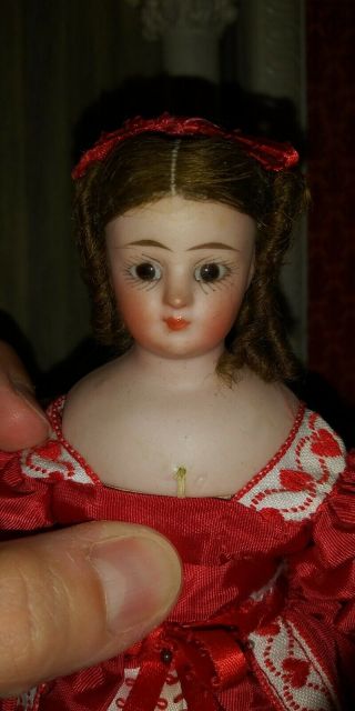9 " Antique German Bisque Simon & Halbig Little Woman Doll S & H Mold 1160