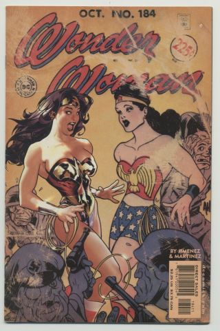 Wonder Woman 184 2002 Dc Comics Adam Hughes " Vintage " Cover