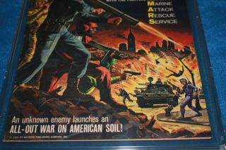 TOTAL WAR 1 PGX 8.  0 WALLY WOOD & GEORGE WILSON ART BACK COVER PIN - UP M.  A.  R.  S. 2