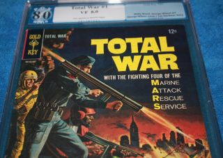 TOTAL WAR 1 PGX 8.  0 WALLY WOOD & GEORGE WILSON ART BACK COVER PIN - UP M.  A.  R.  S. 3