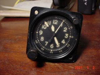 Vintage Waltham A - 13 - A - 1 Usaf Aircraft 8 Day Chronograph Clock Work