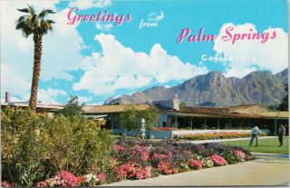 Thunderbird Country Club Palm Springs Ca Golf Course Vintage Postcard F65