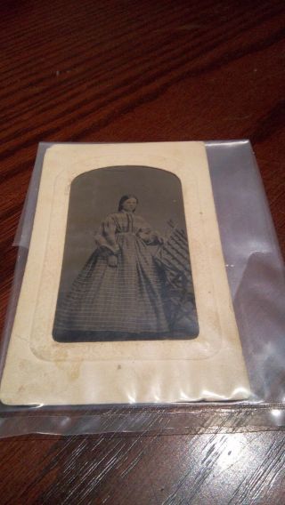Ferrotype / Tintype Photo Of A Woman