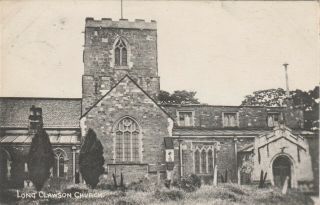 Long Clawson Church.  Long Clawson Cds.  Leicestershire Vintage Postcard.