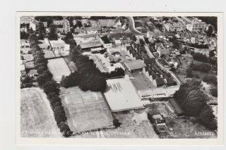 Old R P Card Aerial View Of Thomas Harding Junior School Chesham Amersham