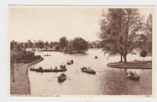 Great Old Card Wicksteed Park Boating Lake Kettering Around 1930 Northampton