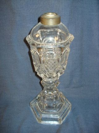 Vintage Whale Oil Lamp - Boston & Sandwich Glass Co.  C.  1850 