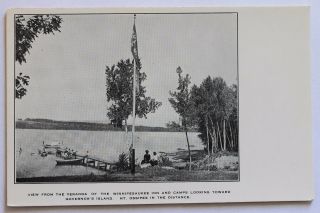 29c Old Postcard View From The Winnipesaukee Inn And Camps Governor 
