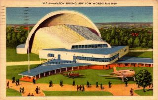 Vintage Postcard - Aviation Bilding,  1939 York World 
