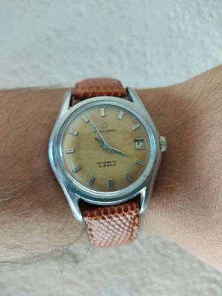 Vintage Eterna Matic Gold Seal Swiss Made Mens Automatic Watch Fine 3