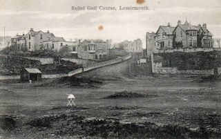 Old Postcard Of " Relief Golf Course,  Lossiemouth ",  Moray,  Scotland