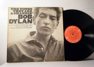 Bob Dylan Lp The Times They Are A Changin 1964 Columbia 360 Mono Vinyl