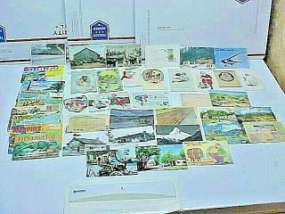 41 Vintage Fold Outs Rppc Christmas Greeeting & Other Postcards