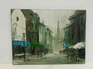 Really Old Painting Oil On Canvas Signed John Bamfield