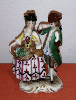 Ackermann & Fritze Germany - Porcelain Fine Figurine Of A Couple,  Quality