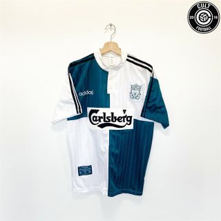 1995/96 Liverpool Vintage Adidas Away Football Shirt Jersey (l) Fowler Mcmanaman