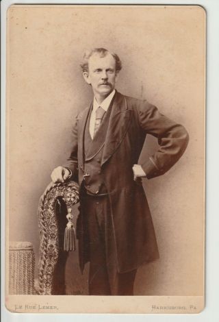 Cabinet Card Of A Man In Suit 1890 