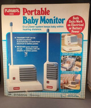 Vintage Playskool 1990 Portable Baby Monitor 5590 Receiver Toy Story