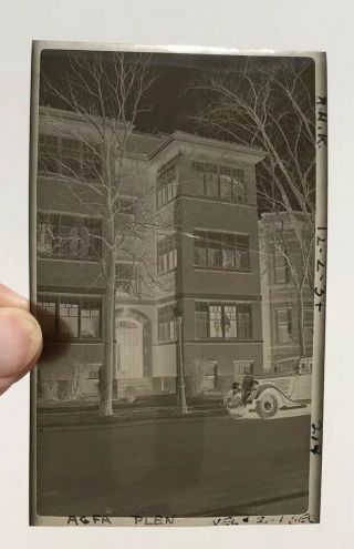 Vintage Photograph Negative Chicago Cityscape 1934 5206 Glenwood Ave.  219